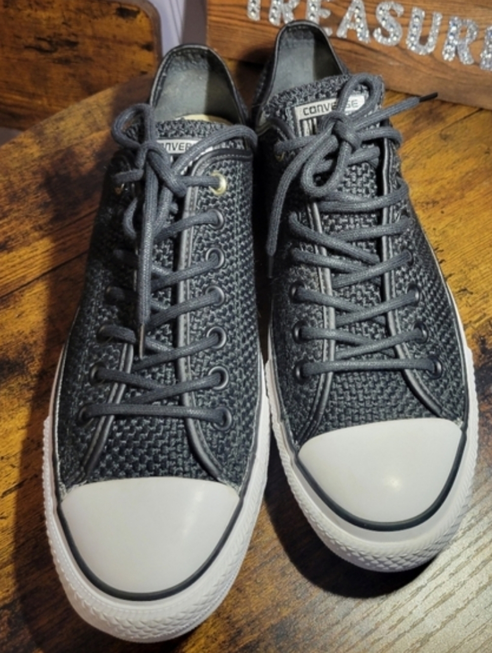 Converse Chuck Taylor All Star Ox Amp cloth low top Sneakers black/white - Picture 5 of 16